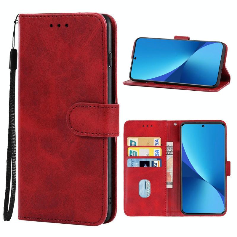 Leather Phone Case For Xiaomi Mi 12(Red)