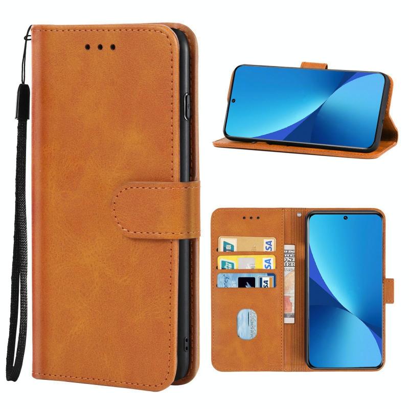 Leather Phone Case For Xiaomi Mi 12(Brown)