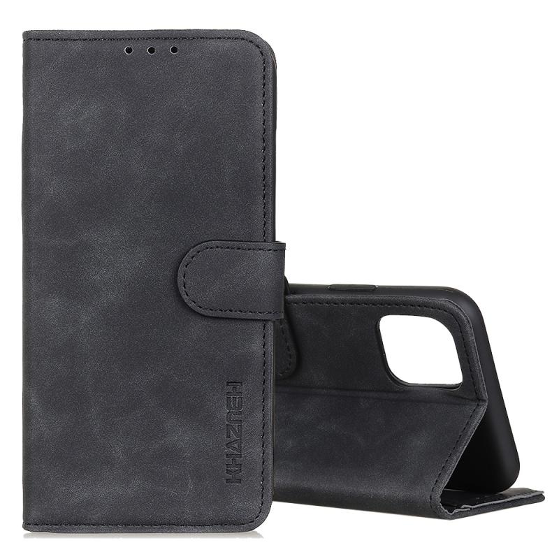 Voor Galaxy Note10 Lite / A81 KHAZNEH Retro Texture PU + TPU Horizontal Flip Leather Case met Holder & Card Slots & Wallet(Black)