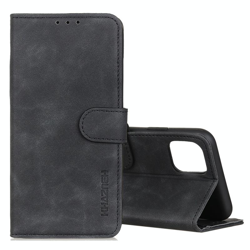 Voor Galaxy S10 Lite / A91 KHAZNEH Retro Texture PU + TPU Horizontal Flip Leather Case met Holder & Card Slots & Wallet(Black)