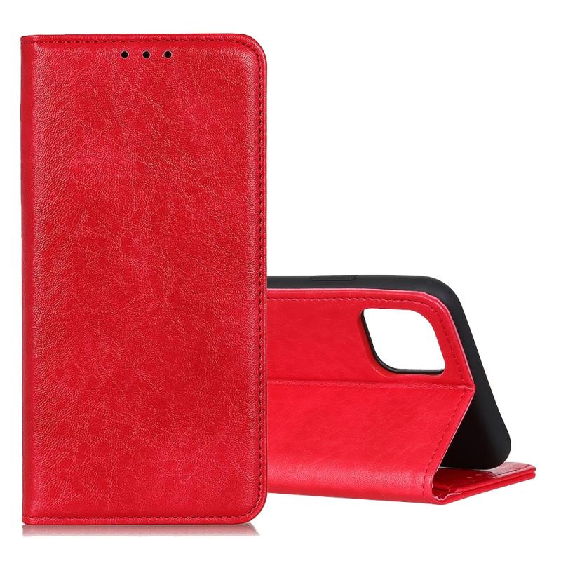 Voor Galaxy Note10 Lite / A81 Magnetic Retro Crazy Horse Texture Horizontal Flip Leather Case with Holder & Card Slots(Red)
