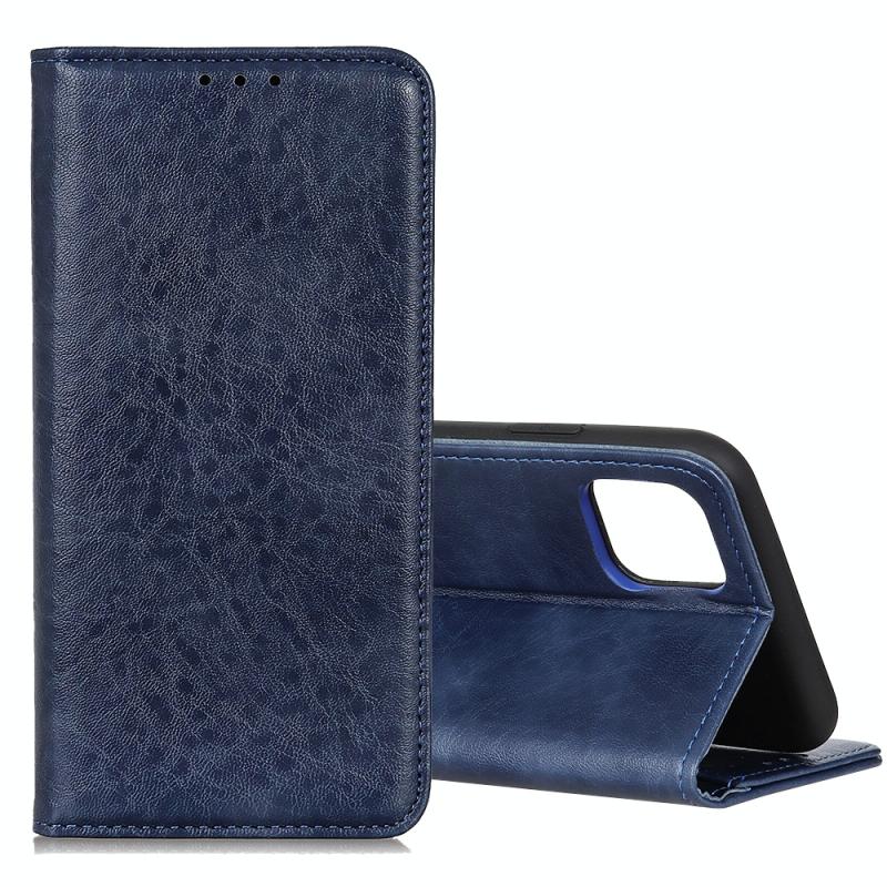 Voor Galaxy Note10 Lite / A81 Magnetic Retro Crazy Horse Texture Horizontal Flip Leather Case with Holder & Card Slots(Blue)