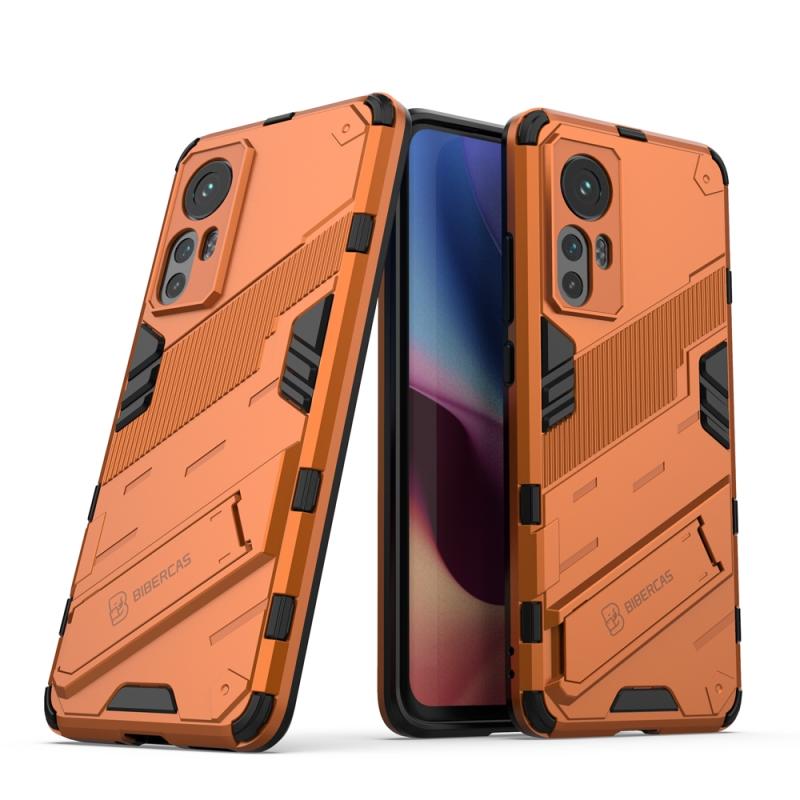 Voor Xiaomi MI 12 Punk Armor 2 in 1 pc + TPU-schokbestendige telefooncase met onzichtbare houder