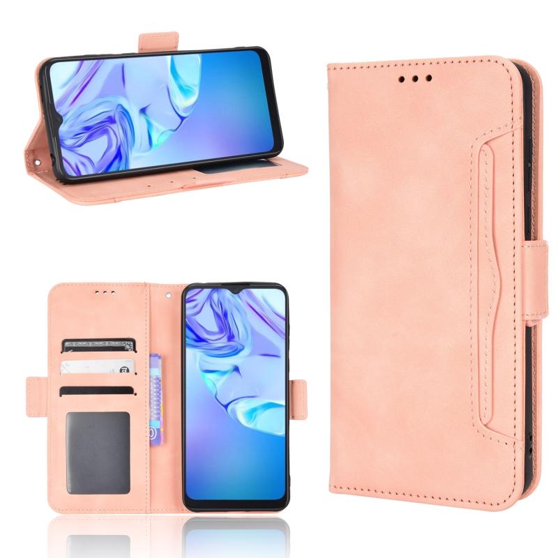 Voor TCL 30 SE / 30 E / 306 / Sharp Aquos V6 Skin Feel Calf Pattern Leather Telefoon Case (Pink)