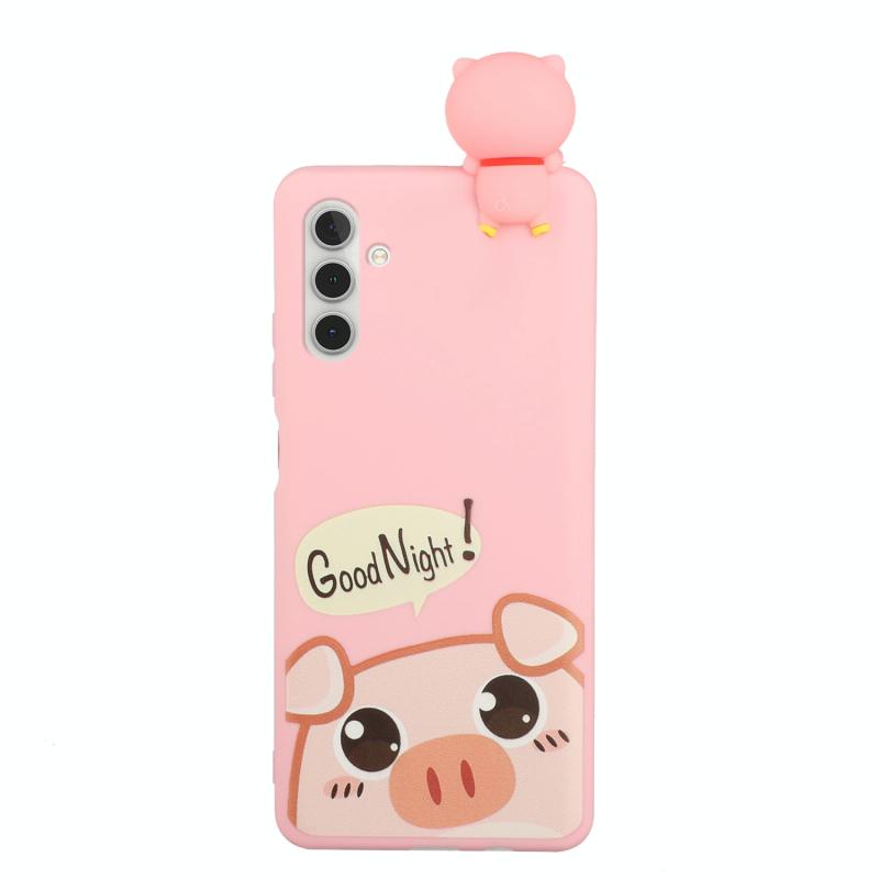 Voor Samsung Galaxy A13 5G Schokbestendig Cartoon TPU-telefooncase (schattig varken)