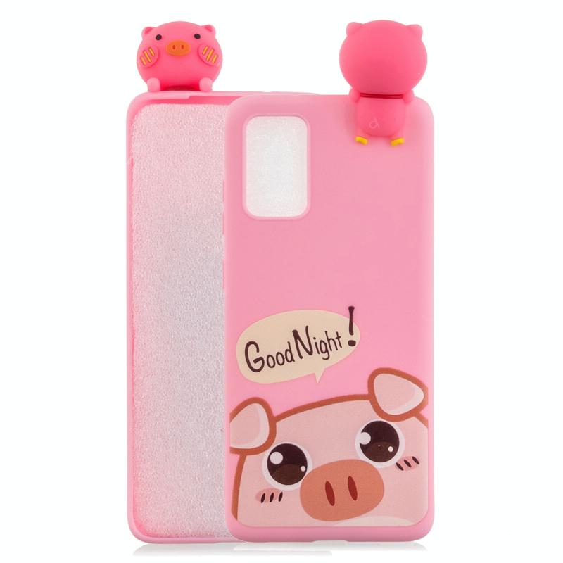 Voor Samsung Galaxy A33 5G Schokbestendige Cartoon TPU-telefooncase (schattig varken)