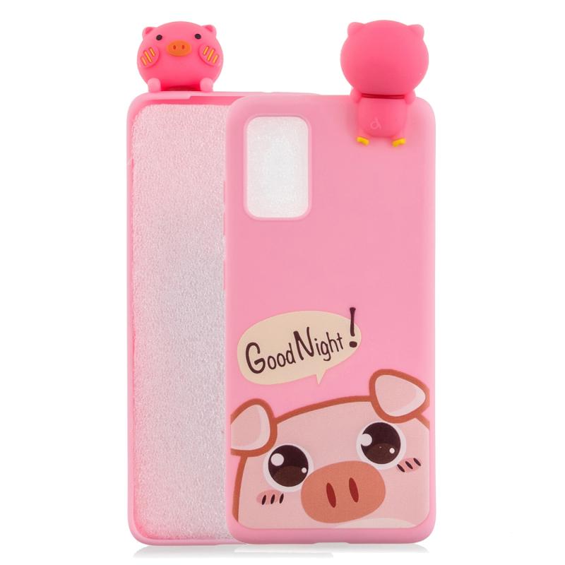 Voor Samsung Galaxy A53 5G Schokbestendige Cartoon TPU-telefoonhoes (schattig varken)