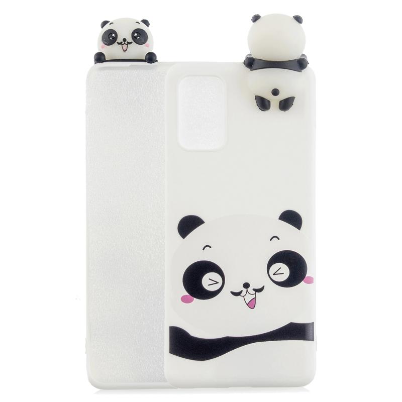 Voor Samsung Galaxy A73 5G Shockproof Cartoon TPU Telefoonhoes (Verlegen Panda)