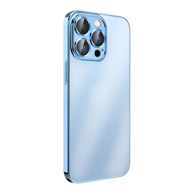 Plating Frosted Hardware Shockproof Phone Case voor iPhone 13 Pro Max