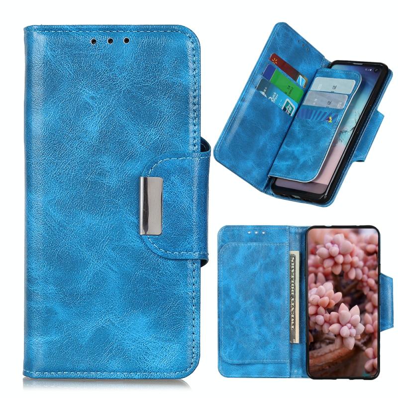 Voor Samsung Galaxy M53 5G Crazy Horse Texture Magnetic Buckle Leather Phone Case