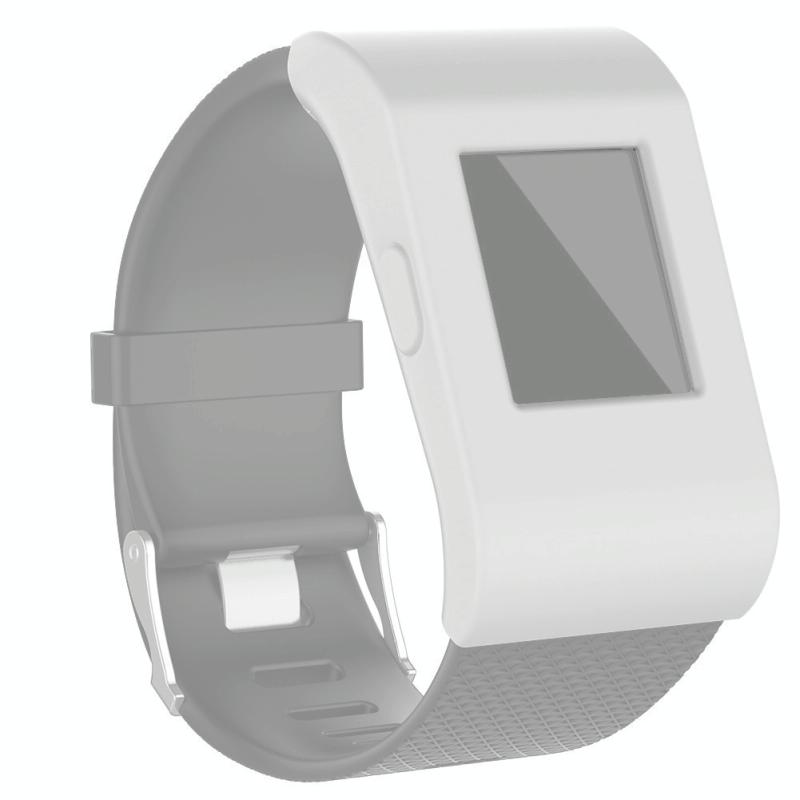 Voor Fitbit Surge Full Coverage Siliconen Horloge Case (Wit)