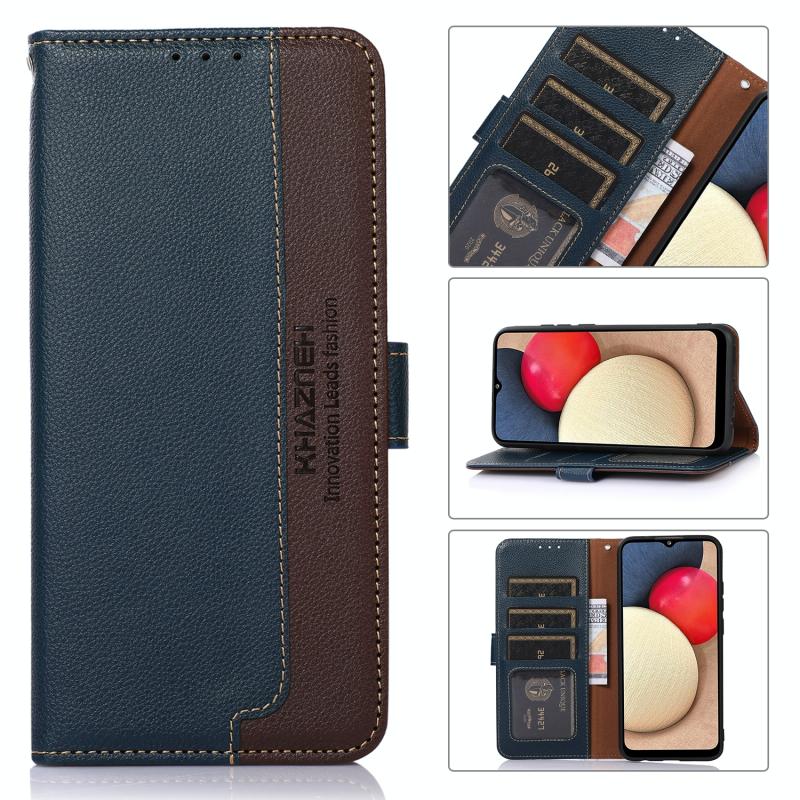 Voor Nokia C21 Plus Khazneh Litchi Texture Leather RFID -telefoonhoesje