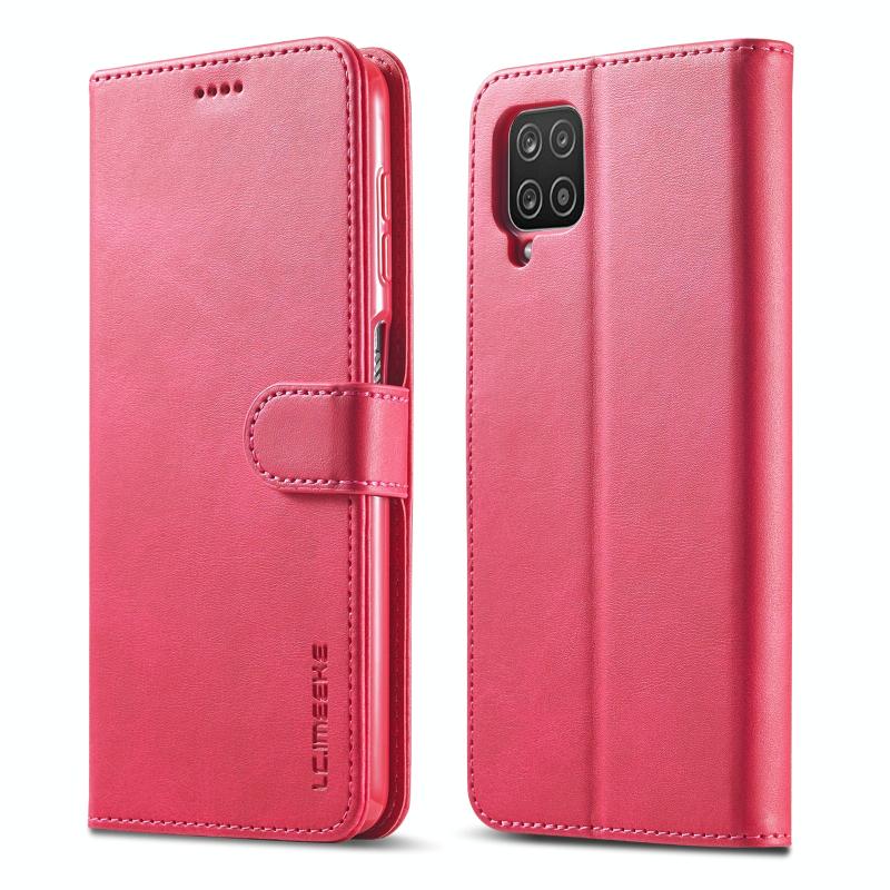 Voor Samsung Galaxy M33 5G LC.IMeeke Calf Texture Leather Phone Case