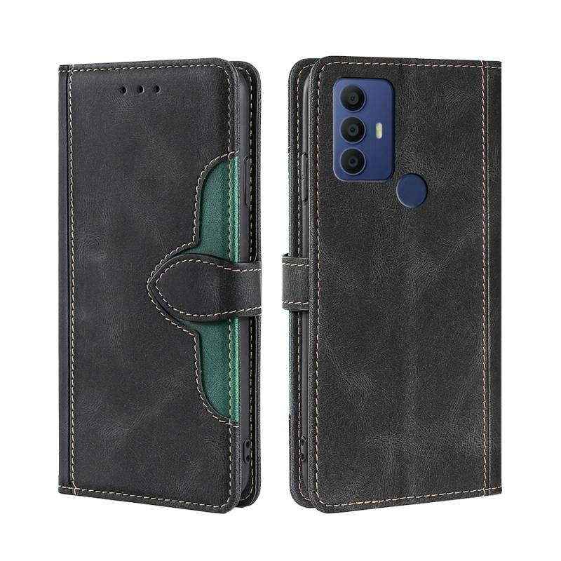 Voor TCL 30 SE/306/305 Stiksel Skin Feel Magnetic Buckle horizontale flip pu lederen kas