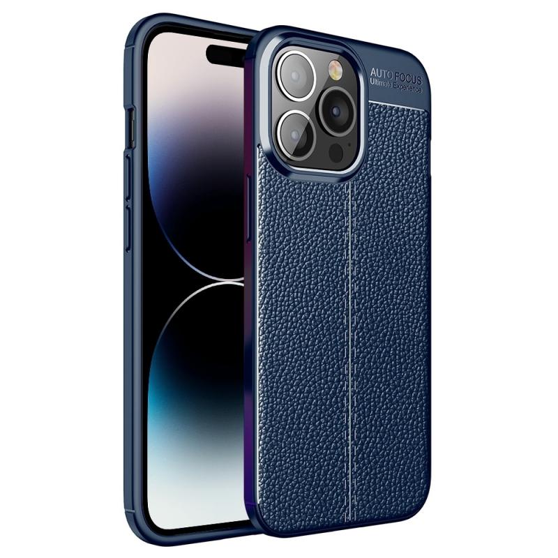 Litchi textuur TPU -telefoonhoesje voor iPhone 14 Pro kleine hoeveelheid aanbevolen vóór iPhone 14 lancering