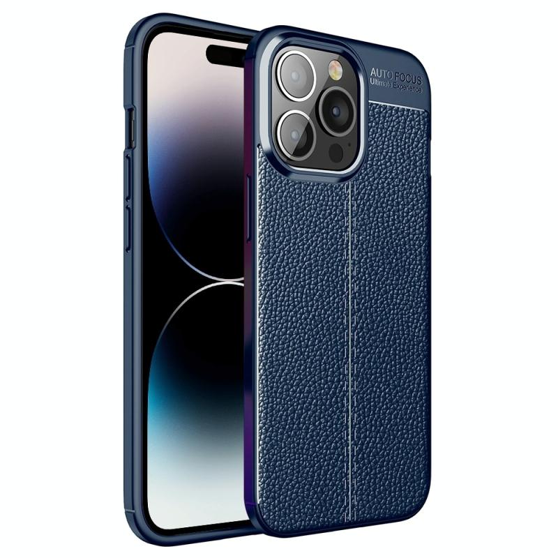 Litchi textuur TPU -telefoonhoesje voor iPhone 14 Pro Max kleine hoeveelheid aanbevolen vóór iPhone 14 lancering