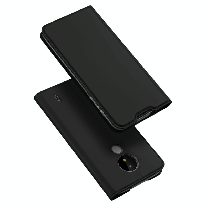 For Nokia C21 DUX DUCIS Skin Pro Series PU + TPU Leather Phone Case(Black)
