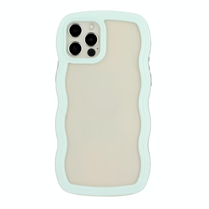 Candy Color Wave TPU Clear PC-telefoonhoesje voor iPhone 12 Pro Max