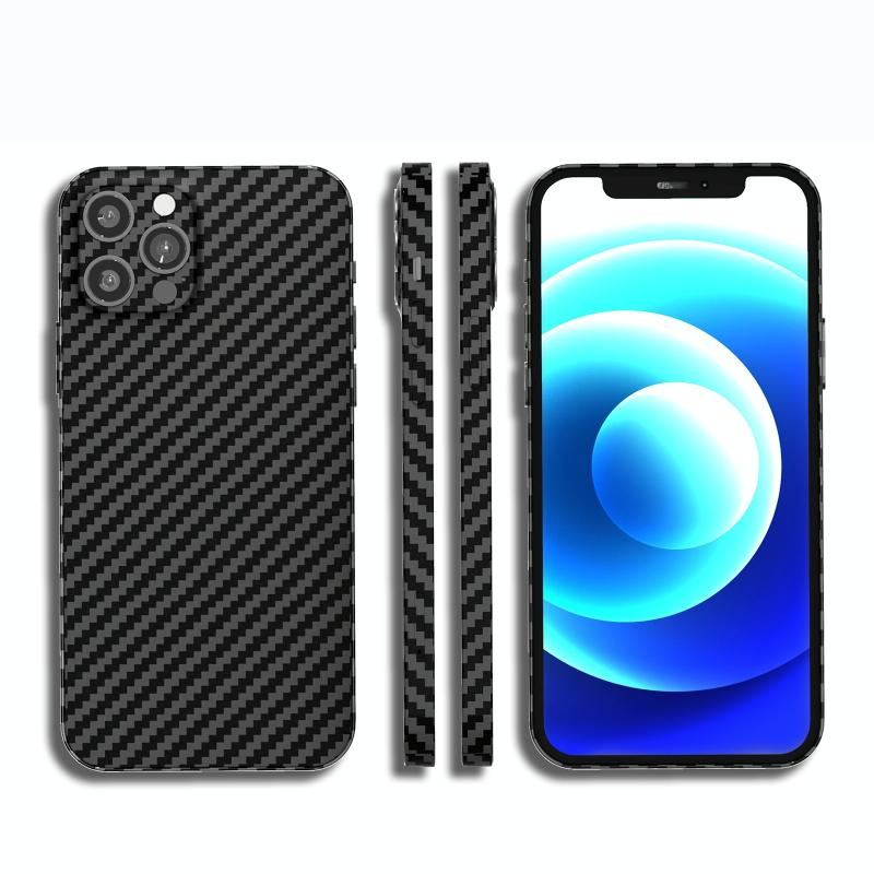 Carbon Fiber Texture PC-telefoonhoesje voor iPhone 14 (grijs zwart)