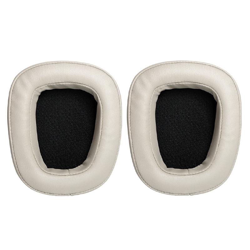 2 STUKS Voor Logitech G633 G933 Eiwit Huid Oortelefoon Kussenhoes Oorbeschermers Vervanging Oordopjes (Champagne)