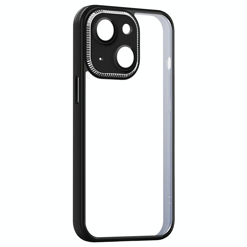 Schokbestendig metaal + acryl + TPU telefoonhoesje voor iPhone 14 Max