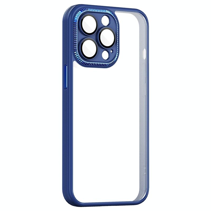 Schokbestendig metaal + acryl + TPU telefoonhoesje voor iPhone 14 Pro