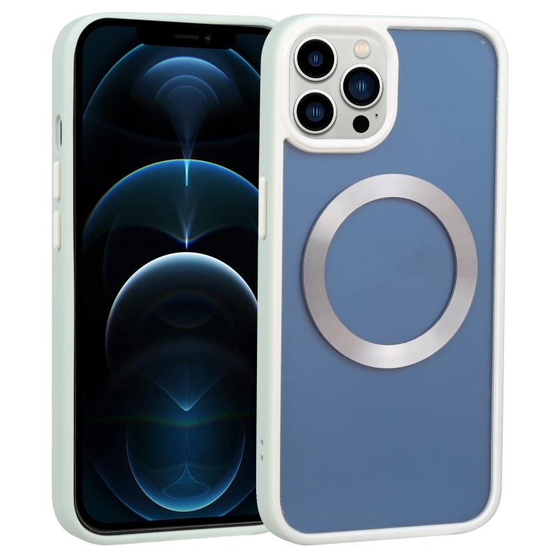 Tweekleurig schild MagSafe TPU + pc-telefoonhoesje voor iPhone 12 Pro Max