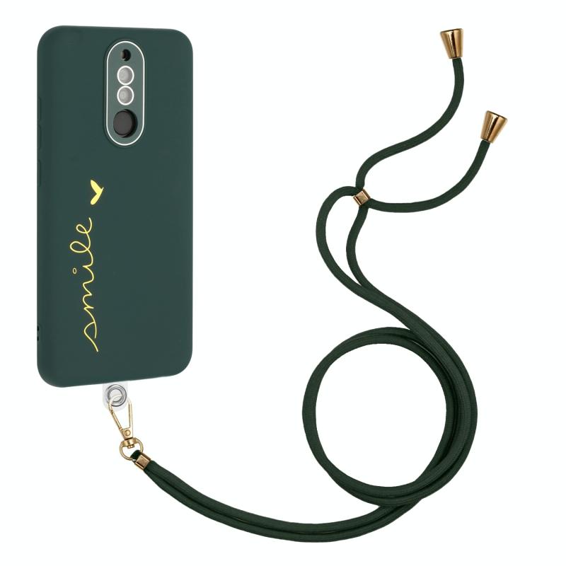 Voor Xiaomi Redmi 8 / 8A Dual / 8A Pro Gilding Line TPU-telefoonhoes met riem