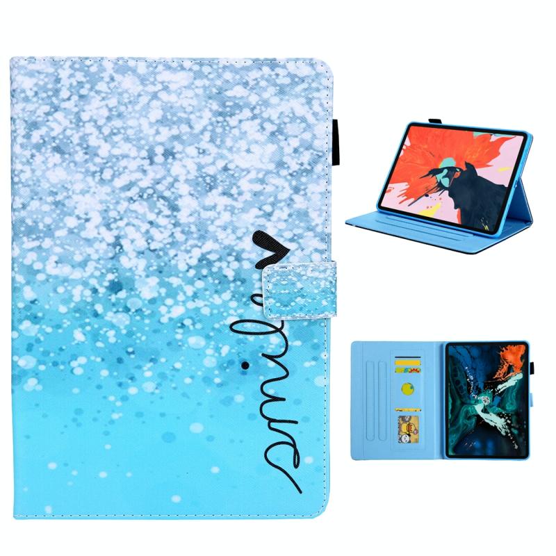 Voor iPad Pro 11 (2020) & (2018) Painted Pattern Tablet PC Protective Leather Case met Bracket & Card Slot & Photo Holder(Beautiful Bubbles)