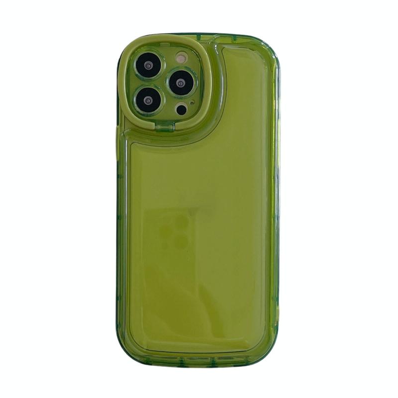 Voor iPhone 13 Pro Lens onzichtbare beugel TPU-telefoonhoes