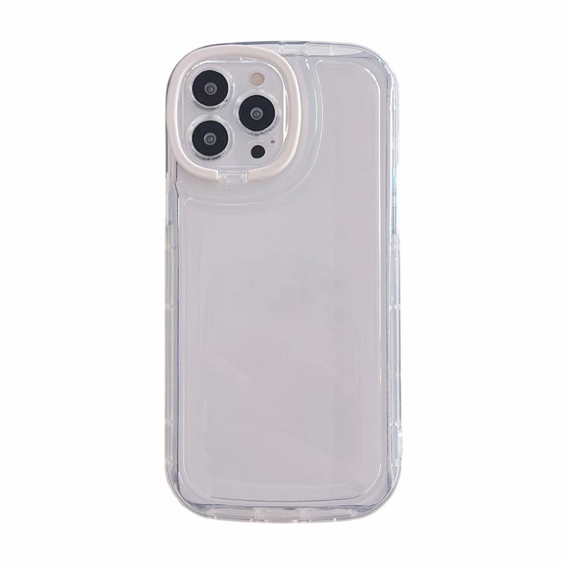 Voor iPhone 13 Pro Lens onzichtbare beugel TPU-telefoonhoes