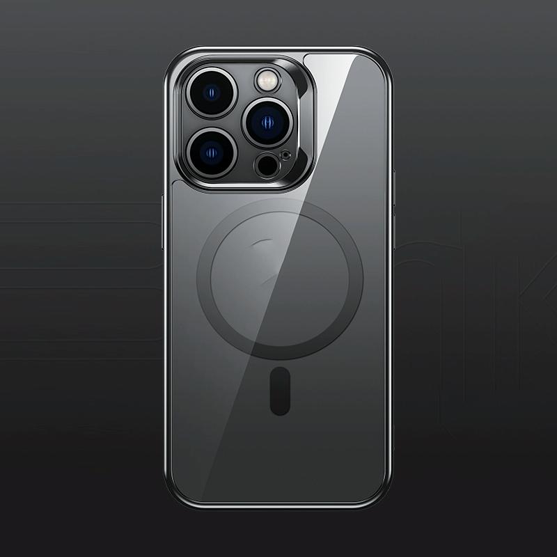 Voor iPhone 14 Benks MagSafe magnetische gegalvaniseerde glazen telefoonhoes