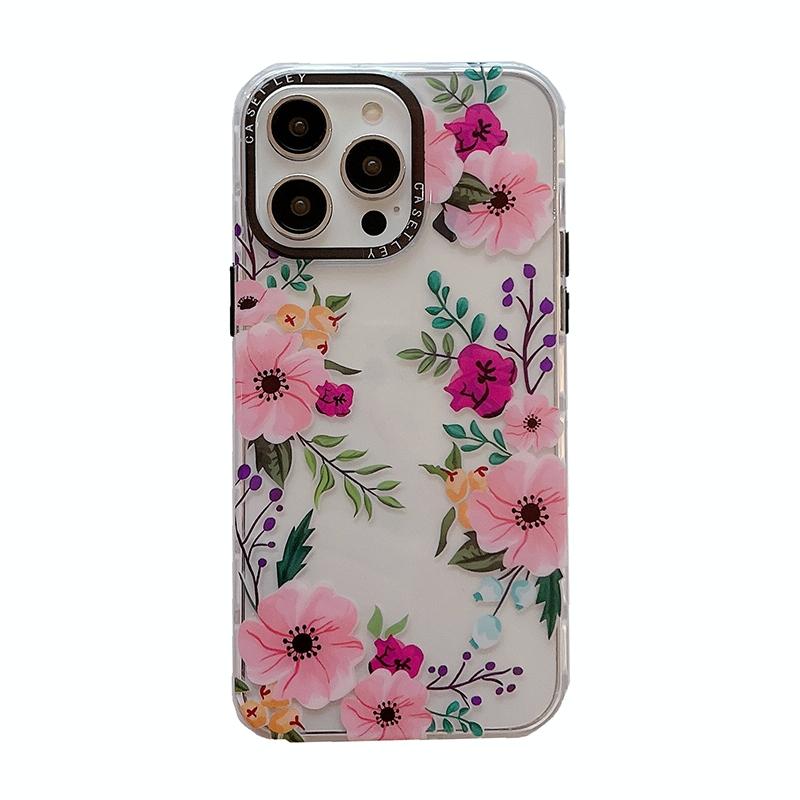 Voor iPhone 14 Pro Max Dual-side lamineren TPU-telefoonhoesje (Morning Glory Flower)