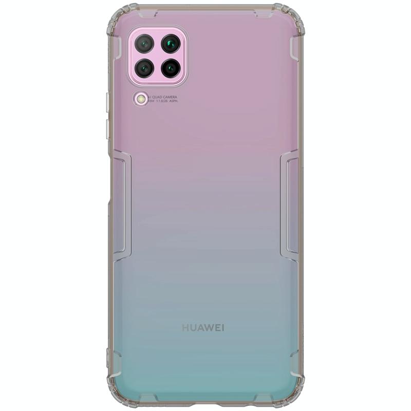 Voor Huawei P40 Lite NILLKIN Nature TPU Transparante Soft Case (Grijs)