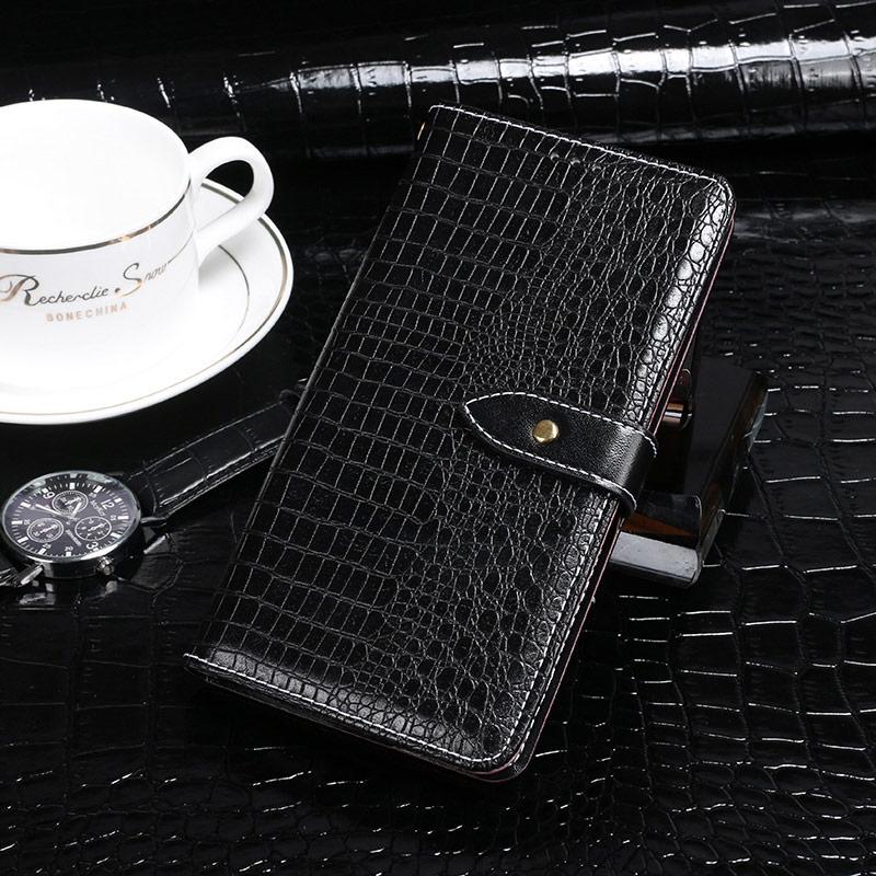 For Huawei Enjoy 10e idewei Crocodile Texture Horizontal Flip Leather Case with Holder & Card Slots & Wallet(Black)