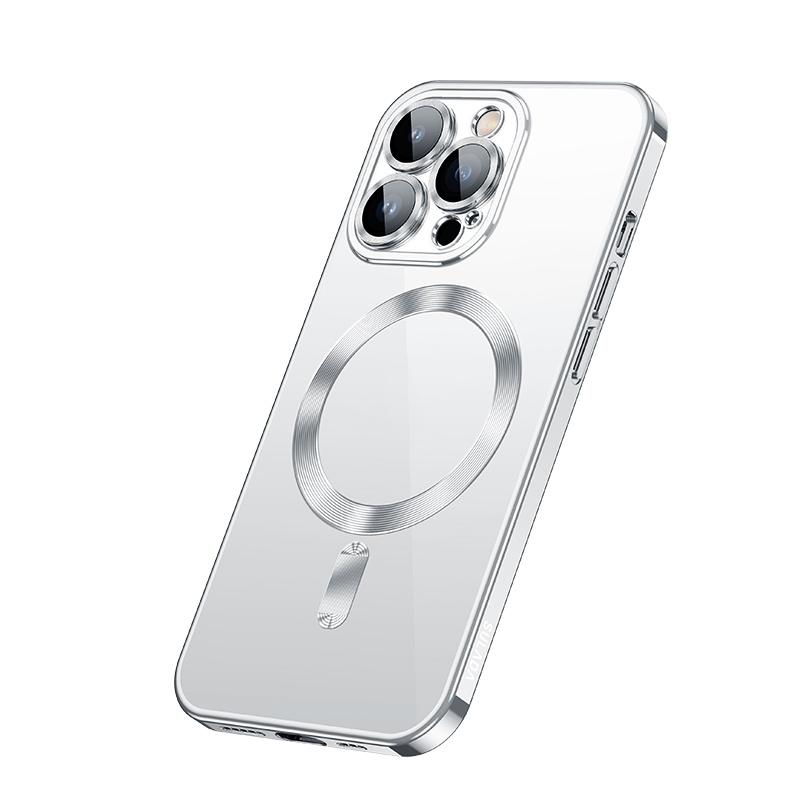 Voor iPhone 13 Pro SULADA Plating TPU Shockproof Phone Soft Case (Zilver)