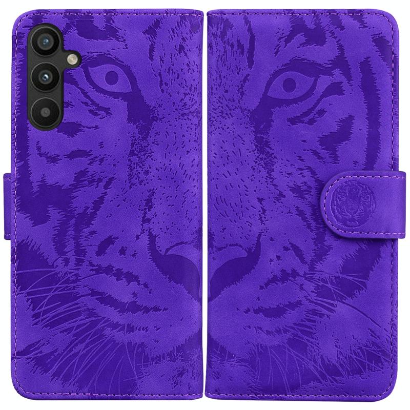 Voor Tecno Pova 4 Pro Tiger Embossing Pattern Flip lederen telefoonhoes