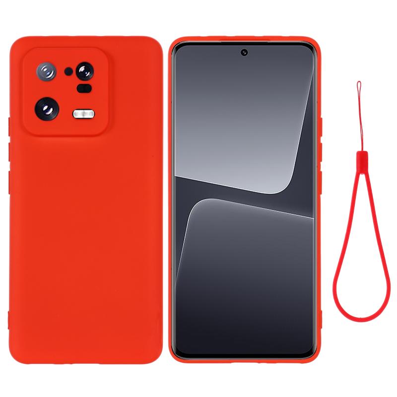 Voor Xiaomi 13 Pro Pure Color vloeibare siliconen schokbestendig telefoonhoesje