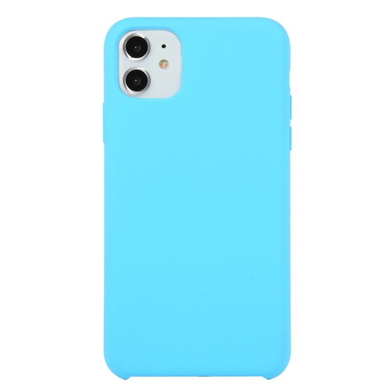 Voor iPhone 11 Solid Color Solid Siliconen Schokbestendige case (Sky Blue)