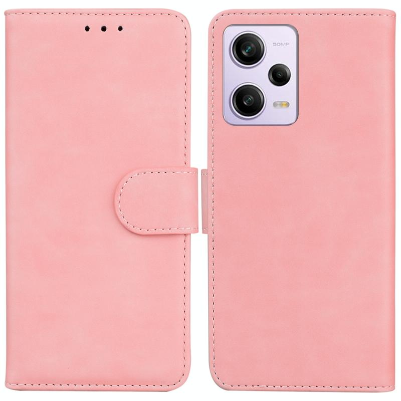 Voor Xiaomi Redmi Note 12 Pro Skin Feel Pure Color Flip lederen telefoonhoes