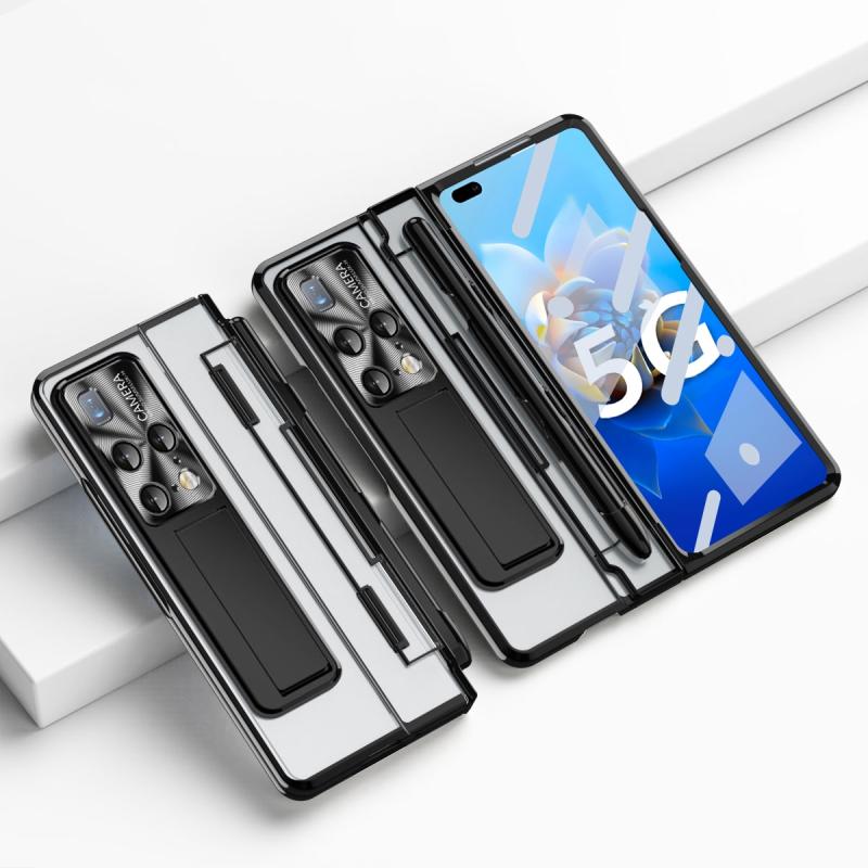 Voor Huawei Mate X2 Phantom Series Geïntegreerde opvouwbare telefoonhoes met stylus