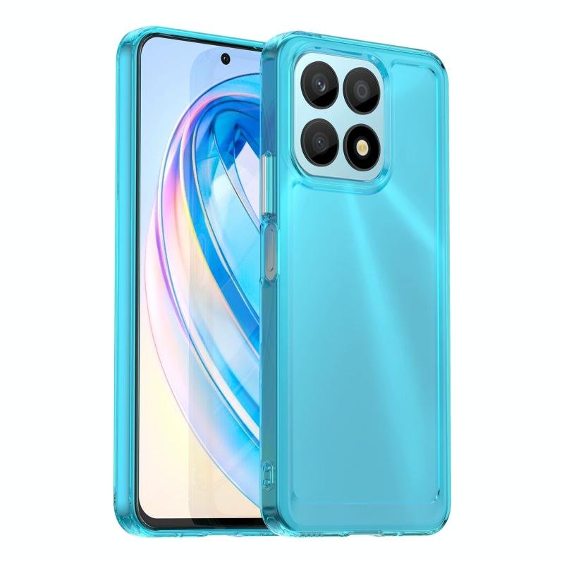 For Honor X8a Candy Series TPU-telefoonhoesje (transparant blauw)