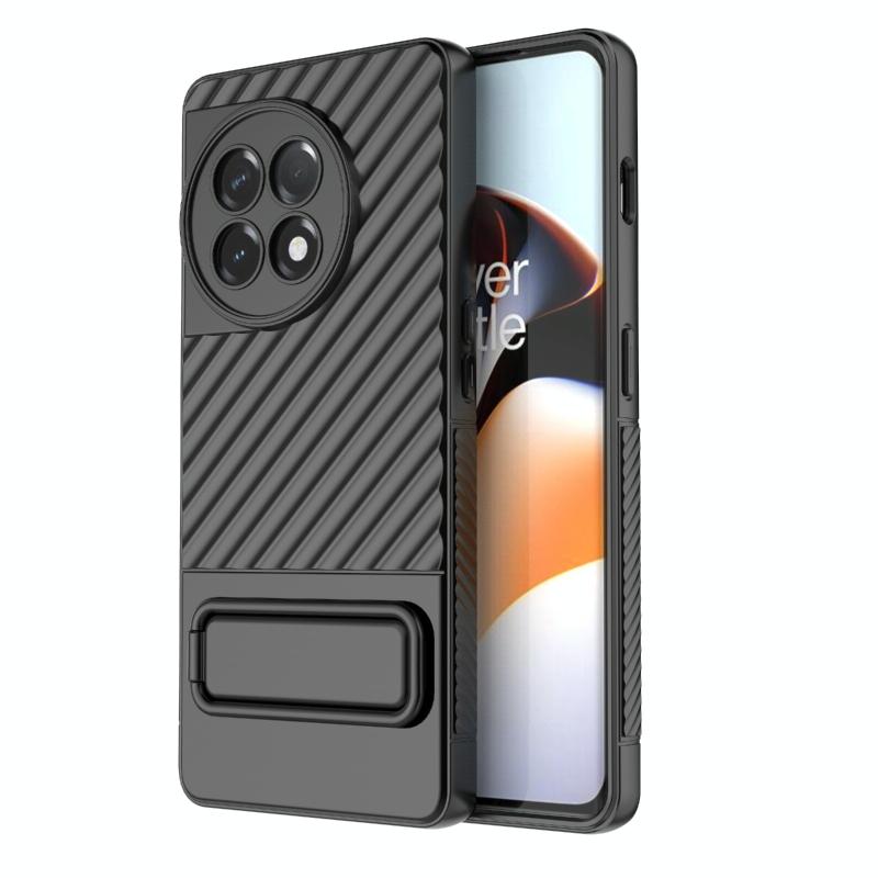 Voor OnePlus Ace 2 5G golvende textuur TPU telefoonhoes met lensfilm