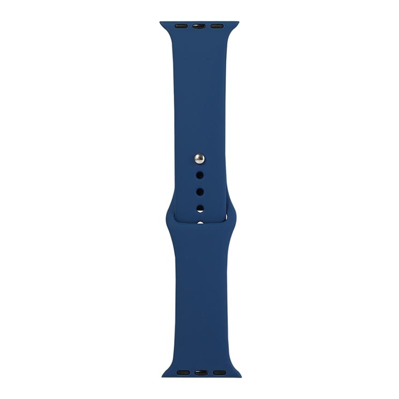 Voor Apple Watch Series 6 & SE & 5 & 4 44mm / 3 & 2 & 1 42mm Siliconen horloge vervangende band lange sectie (mannen)(Sea Blue)