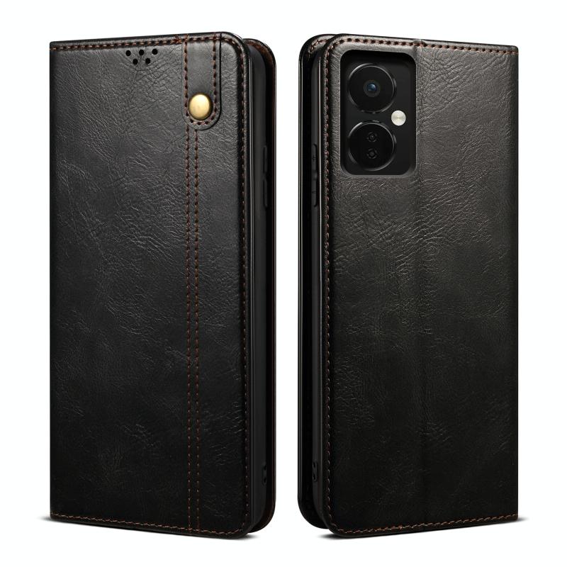 Voor OnePlus Nord CE 3 Oil Wax Crazy Horse textuur lederen telefoonhoes