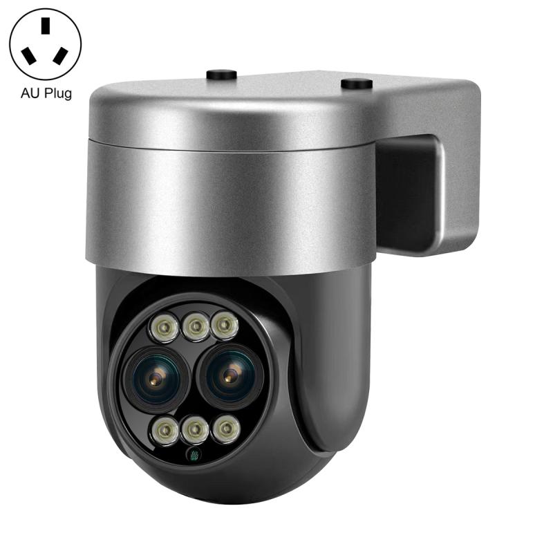 ESCAM G03 2x4MP Dual Lens Zoom 8X Dual Light Source WiFi Camera Ondersteuning Tweeweg Spraak- en bewegingsdetectie (AU-stekker)