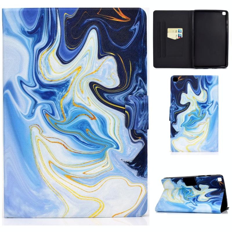 Voor Samsung Galaxy Tab A 8.0 (2019) T290 / T295 Voltage Painted Pattern Tablet PC Protective Leather Case met Bracket & Card Slots & Anti-skid Strip(