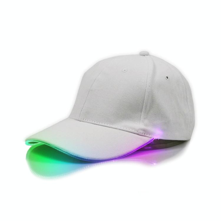LED Lichtgevende Baseball Cap Mannelijke Outdoor Fluorescerende zonnehoed stijl: batterij kleur: witte hoed kleurrijk licht