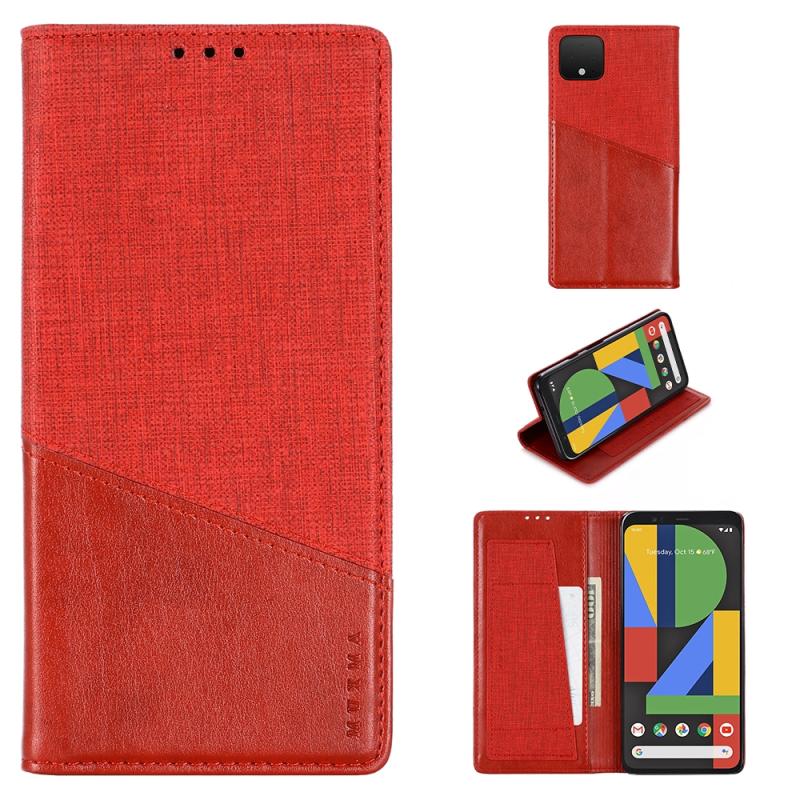 Voor Google Pixel 4XL MUXMA MX109 Horizontale Flip Lederen case met Holder & Card Slot & Wallet(Rood)