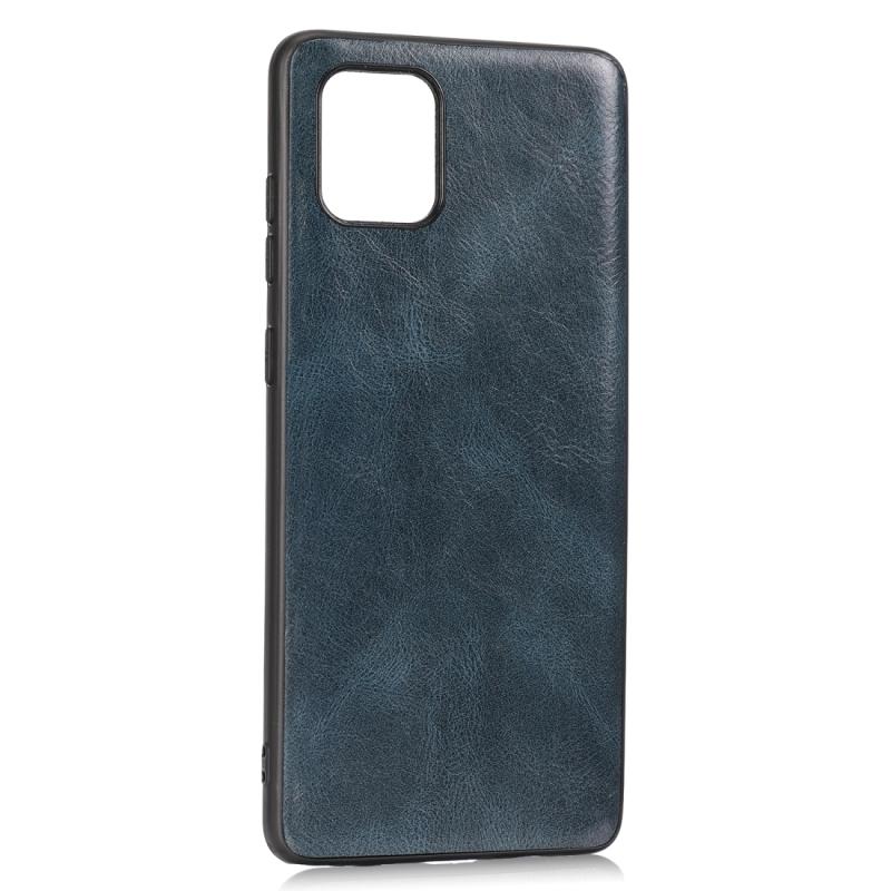 Voor Samsung Galaxy A81 Crazy Horse Getexturd Kalfskin PU+PC+TPU Case(Blauw)